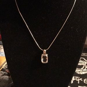 RARE Swarovski crystal necklace BEAUTIFUL Lg stone